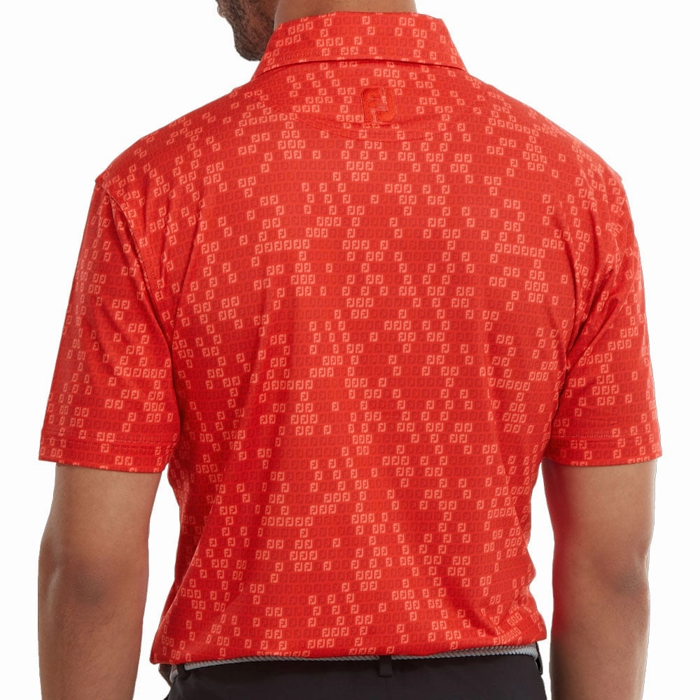 FootJoy Digital Camo Print Lisle Polo Shirt - Red Trendy Vibes Wear Street Comfort
