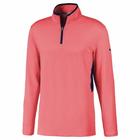 Cozy Collection Smart Wear Puma Rotation 1/4 Zip Sweater - Georgia Peach