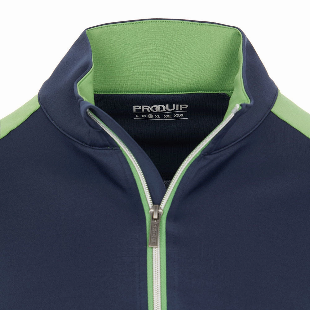 ProQuip Pro Tech 1/2 Zip Pullover - Navy/Green Beach Wear