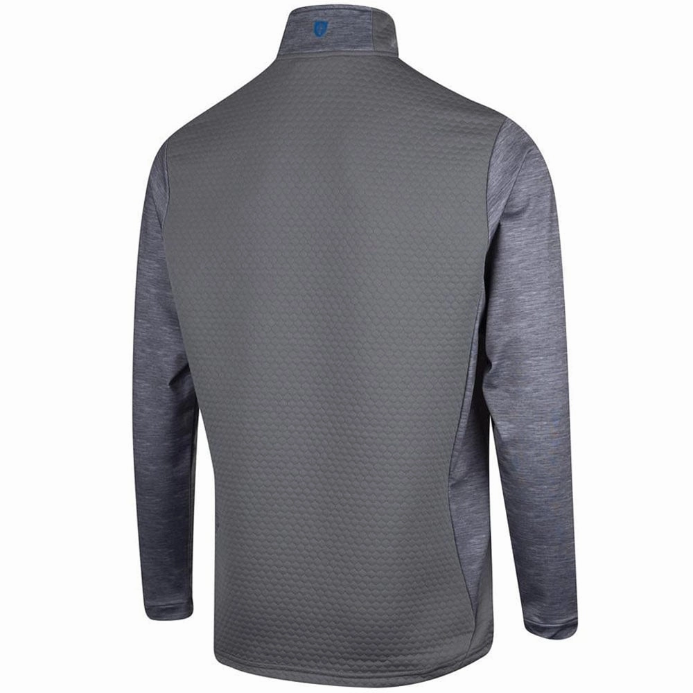 Island Green Hexagon Panelled Top Layer - Light Grey Marl patch accents Versatile Top