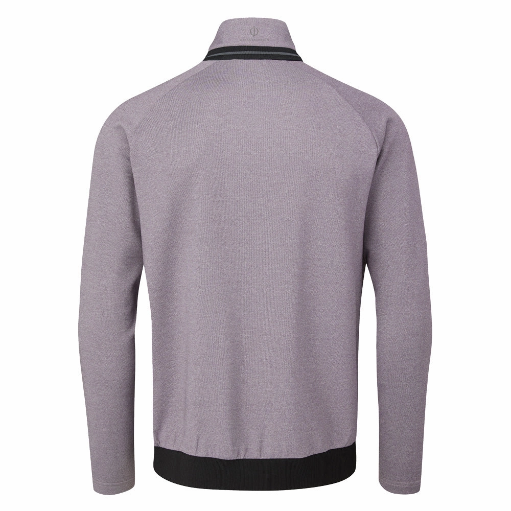 product office appropriateness Sporty apparel Oscar Jacobson Thomson Zip Neck Sweater - Light Plum