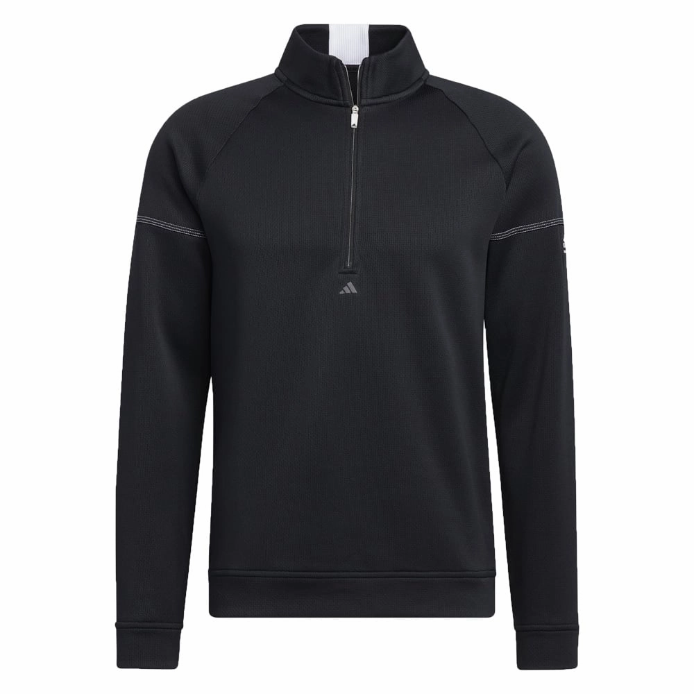 marbled Warm Hues adidas Equipment 1/4 Zip Sweater - Black