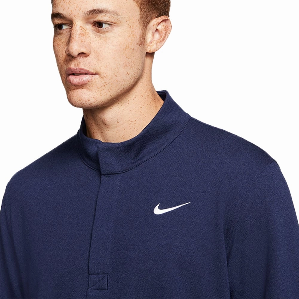 Nike Dry Victory 1/2 Zip Sweater - College Navy/White Polyester Light Jacket