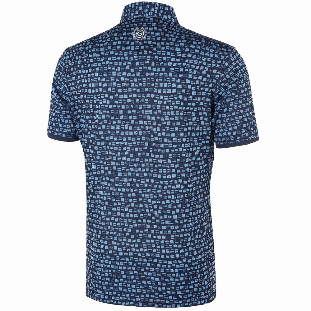 Classic Outfit Style Travel Comfort Galvin Green Mack Ventil8  Polo Shirt - Navy/Niagara Blue