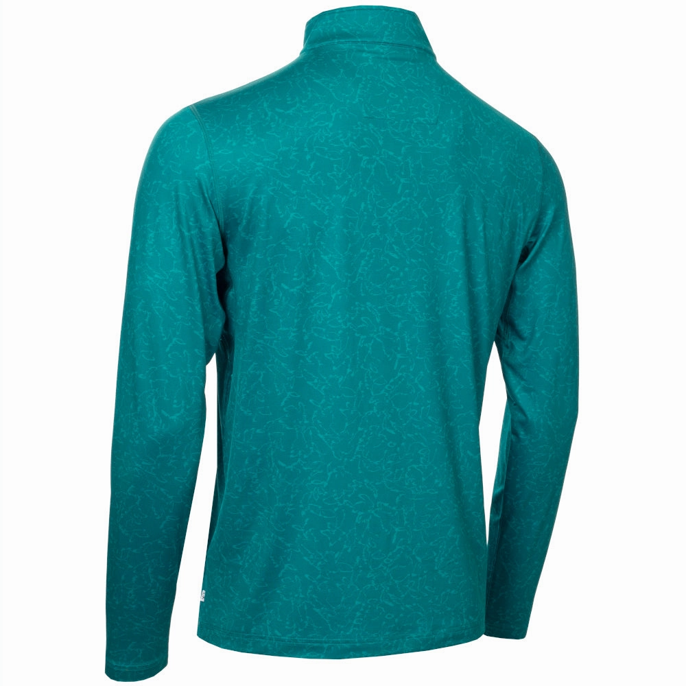 Budget product formal casual balance Calvin Klein Printed Newport Half Zip Pullover - Sea Green