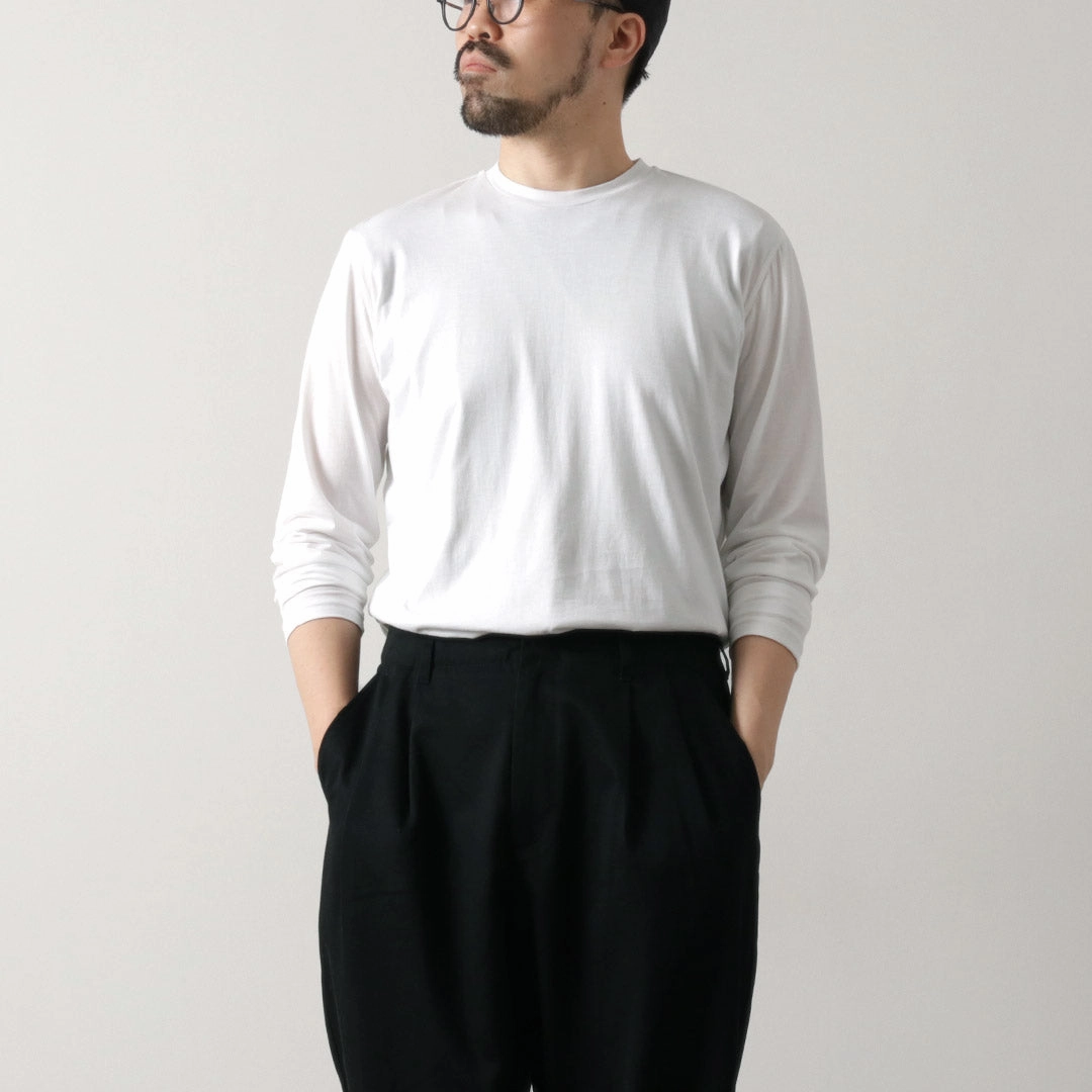 FYNELYNE ENGINEERED BY LIFILL / Cottony Long Sleeve Crew Neck T-Shirt StretchReinforcedArmholes Comfortable And Trendy