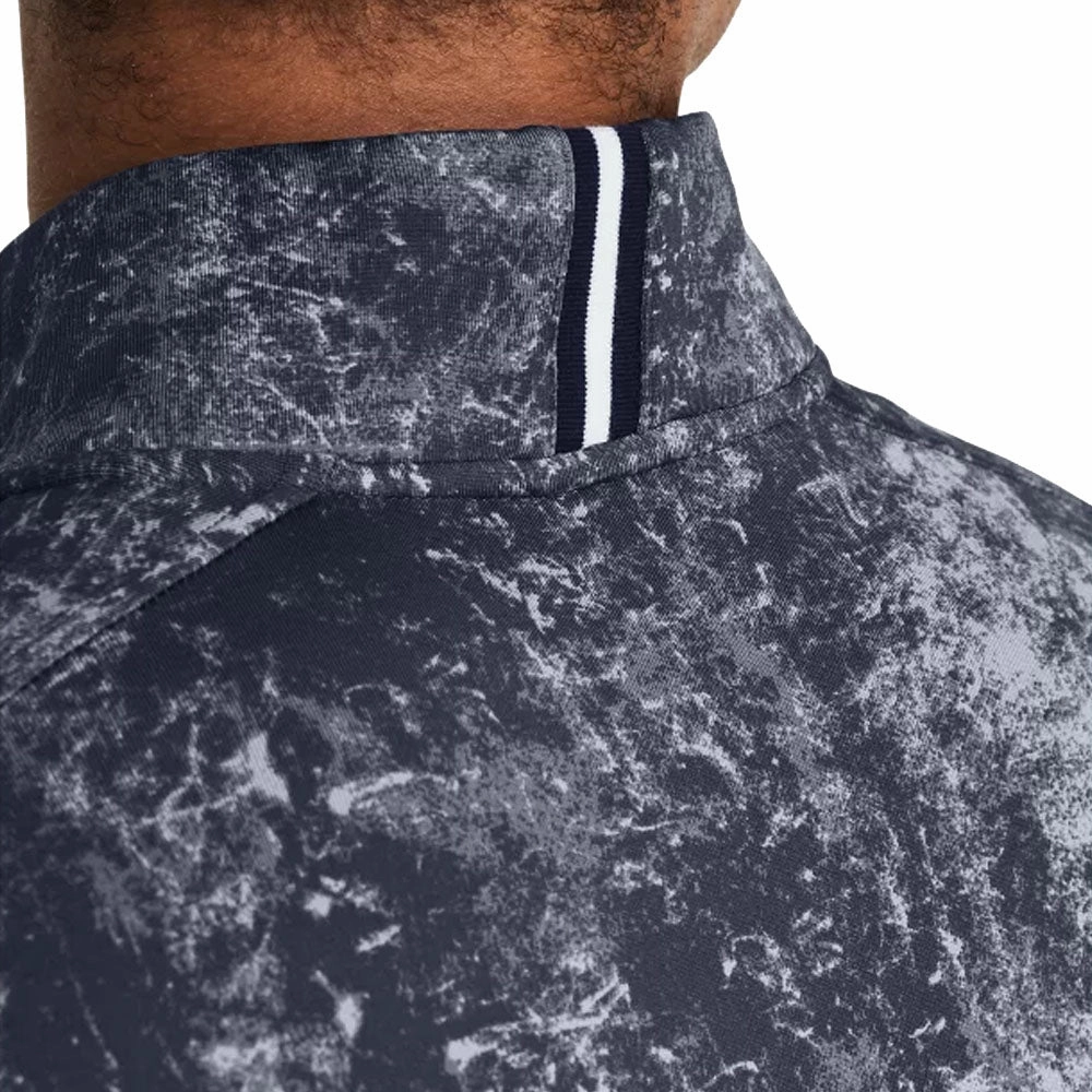Under Armour Playoff Printed 1/4 Zip Pullover - Downpour Gray/Midnight Navy/Midnight Navy Trendy Vibes