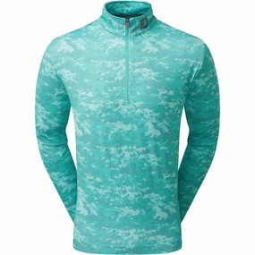 Everyday Essentials FootJoy Cloud Camo 1/4 Zip Pullover - Maui Blue