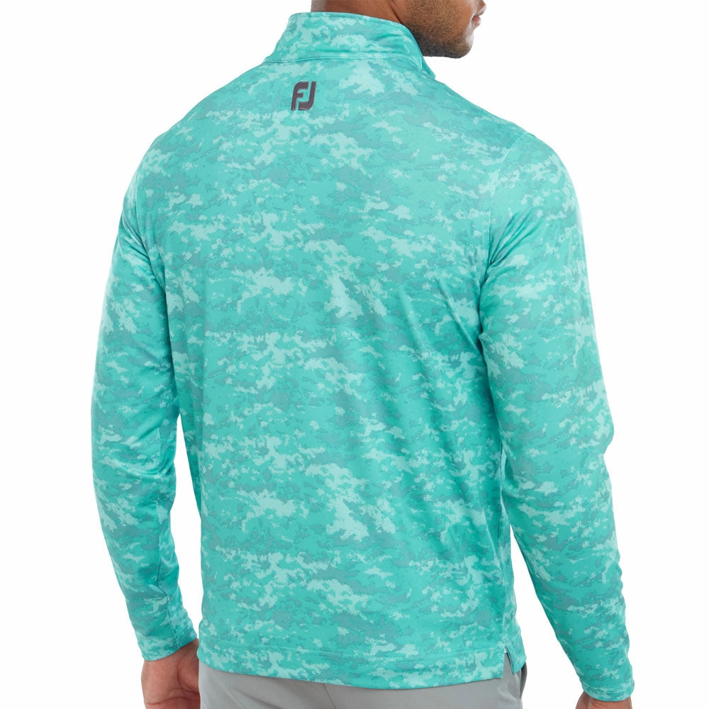 FootJoy Cloud Camo 1/4 Zip Pullover - Maui Blue Fashion Essentials