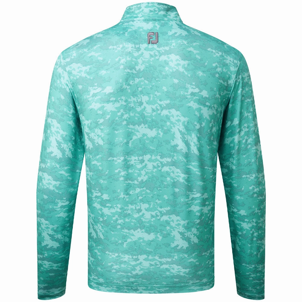 FootJoy Cloud Camo 1/4 Zip Pullover - Maui Blue Versatile Style Trendy Wearable