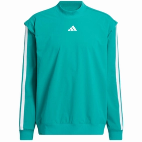 Concert wear adidas Beyond Twistweave Hybrid Loose Sweatshirt - Pure Teal