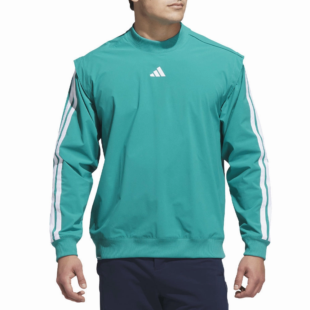 Premium Comfort City Cool adidas Beyond Twistweave Hybrid Loose Sweatshirt - Pure Teal