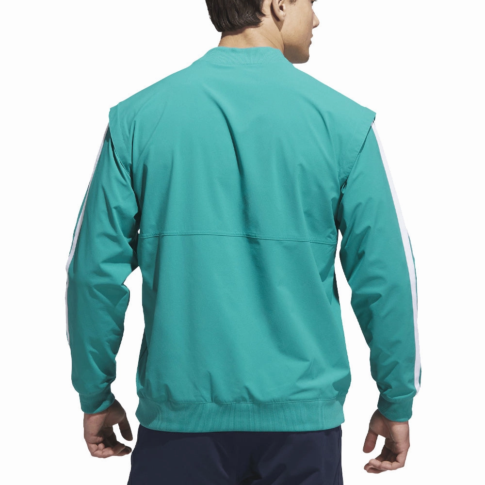 adidas Beyond Twistweave Hybrid Loose Sweatshirt - Pure Teal Floral Print Concert Look