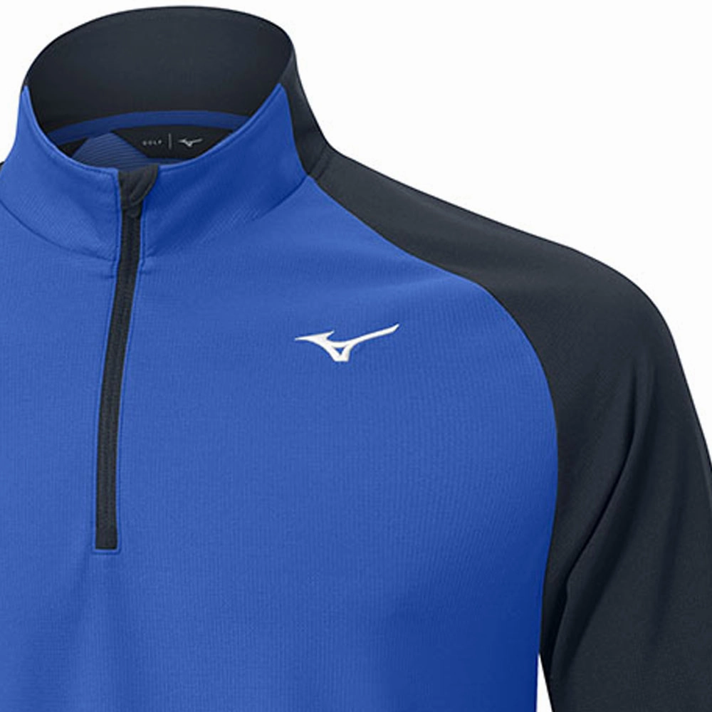 team wear Mizuno Winter Breeze Bloc 1/4 Zip Pullover - Blue