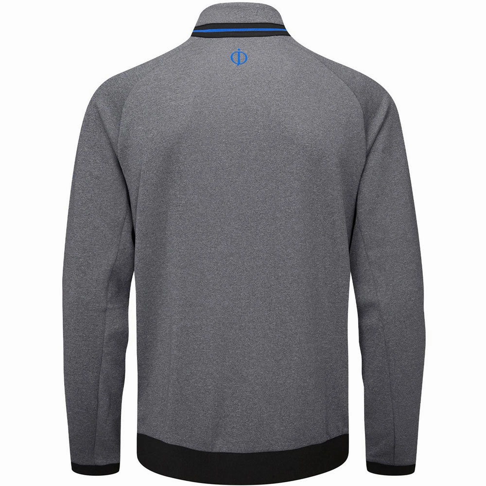 Oscar Jacobson Tarren Mid Layer 1/2 Zip Pullover - Charcoal Marl Urban Layer