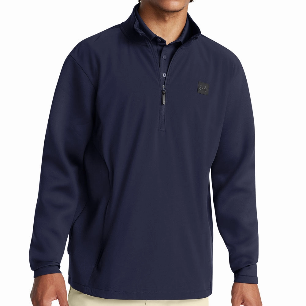 casual party Sports Style Under Armour Drive Pro Storm Hybrid 1/2 Zip Sweater - Midnight Navy