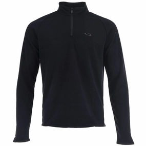 Oakley Range 1/4 Zip Pullover 2.0 - Blackout product stain resistant convenience Breathable Design