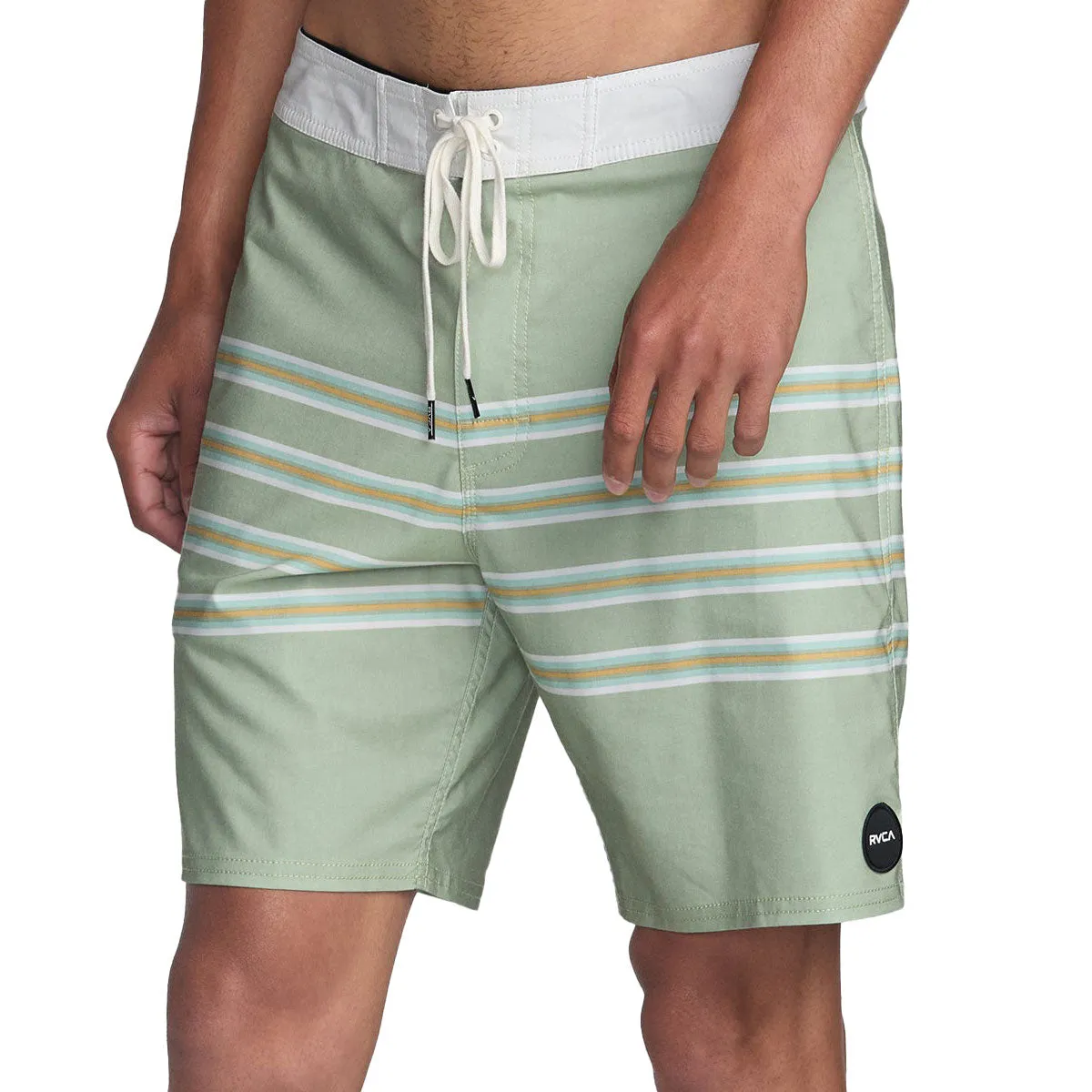 Bold Design Eco Friendly Fabric RVCA County Line 18 Boardshorts - Light Olive