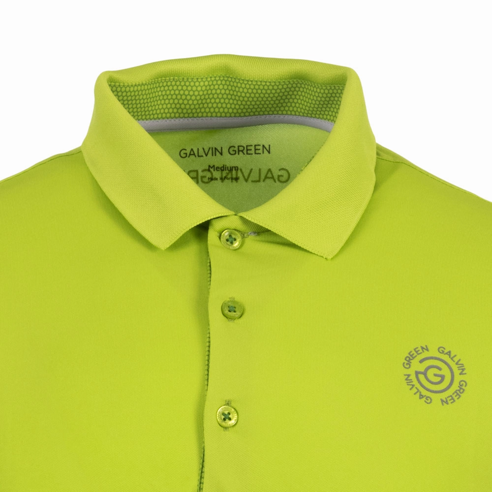 Galvin Green Max Tour Edition Polo Shirt - Lime Elderly Comfort Low Impact Manufacturing