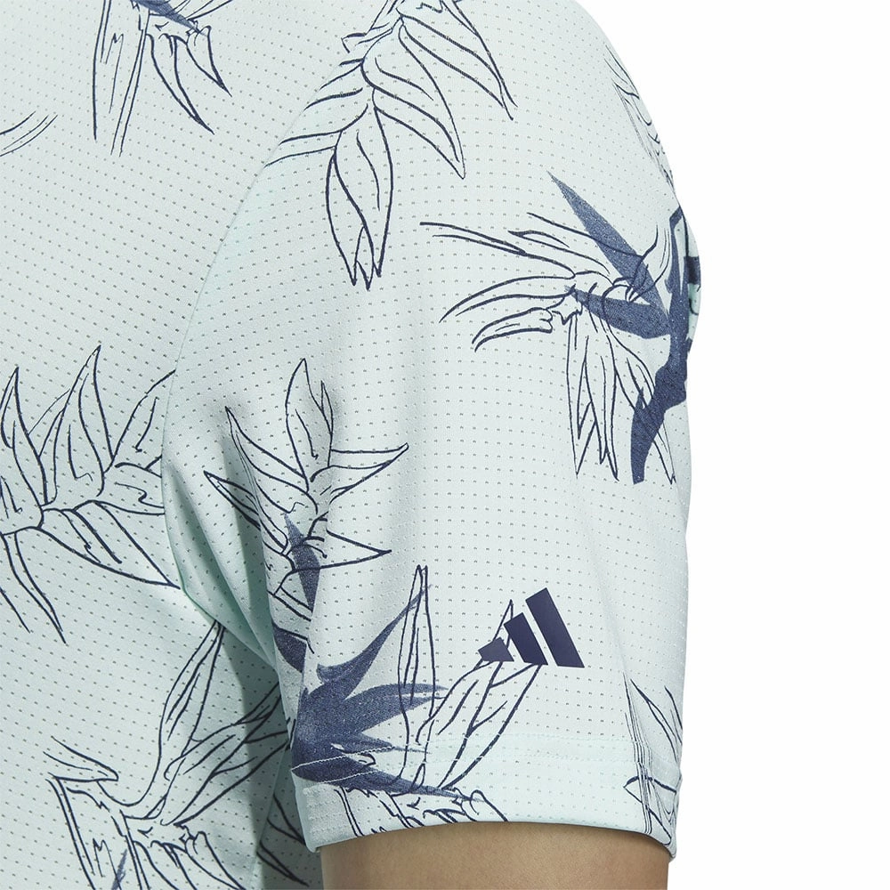 Recycled Material adidas Oasis Mesh Polo Shirt - Semi Flash Aqua