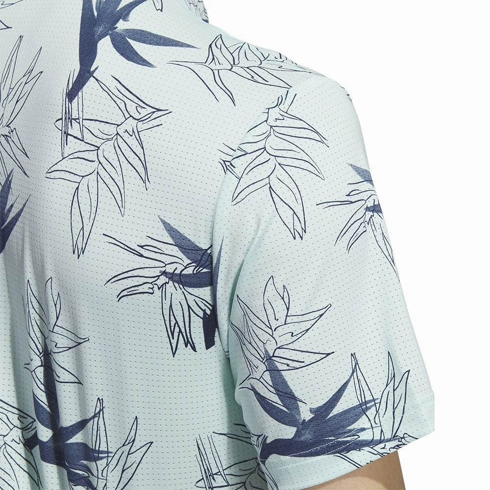 Quick Fit Bold colors adidas Oasis Mesh Polo Shirt - Semi Flash Aqua