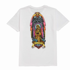 Dogtown Jesse Martinez Guadalupe Handshake T-Shirt - White Multi Purpose Wear