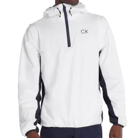 Calvin Klein Convertible Windbreaker - White Comfortable Feel Reinforced Elbow Panels