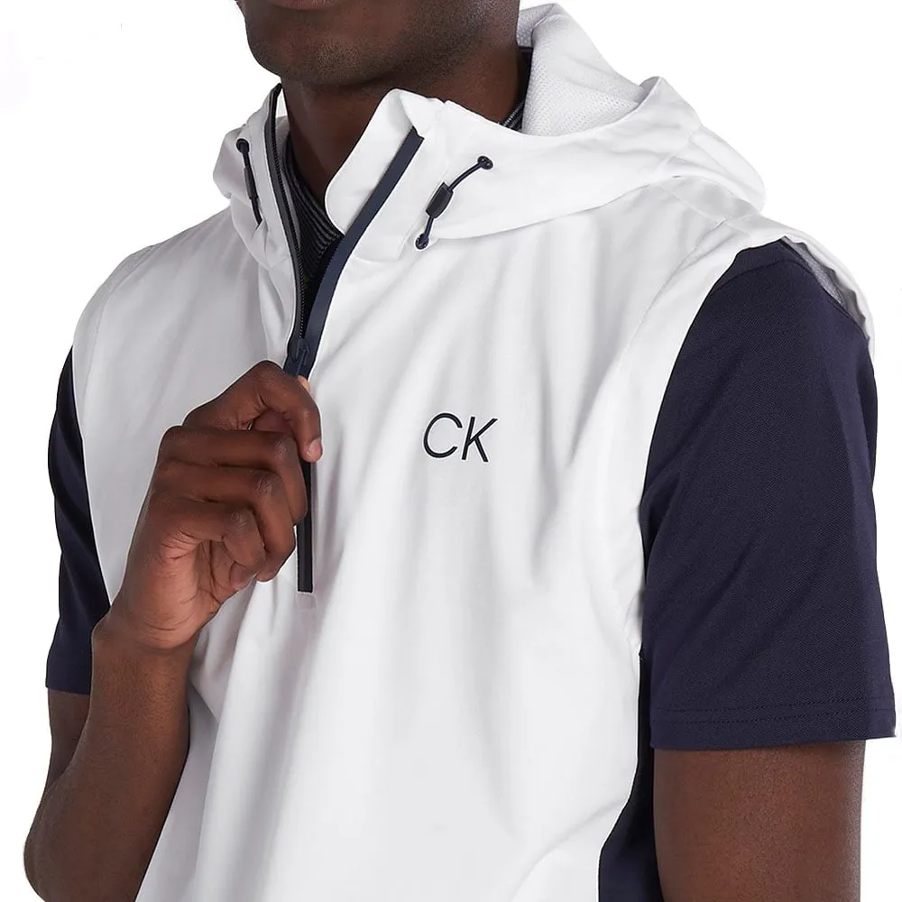 Calvin Klein Convertible Windbreaker - White Frictionless Inner Layer Advanced Layering System