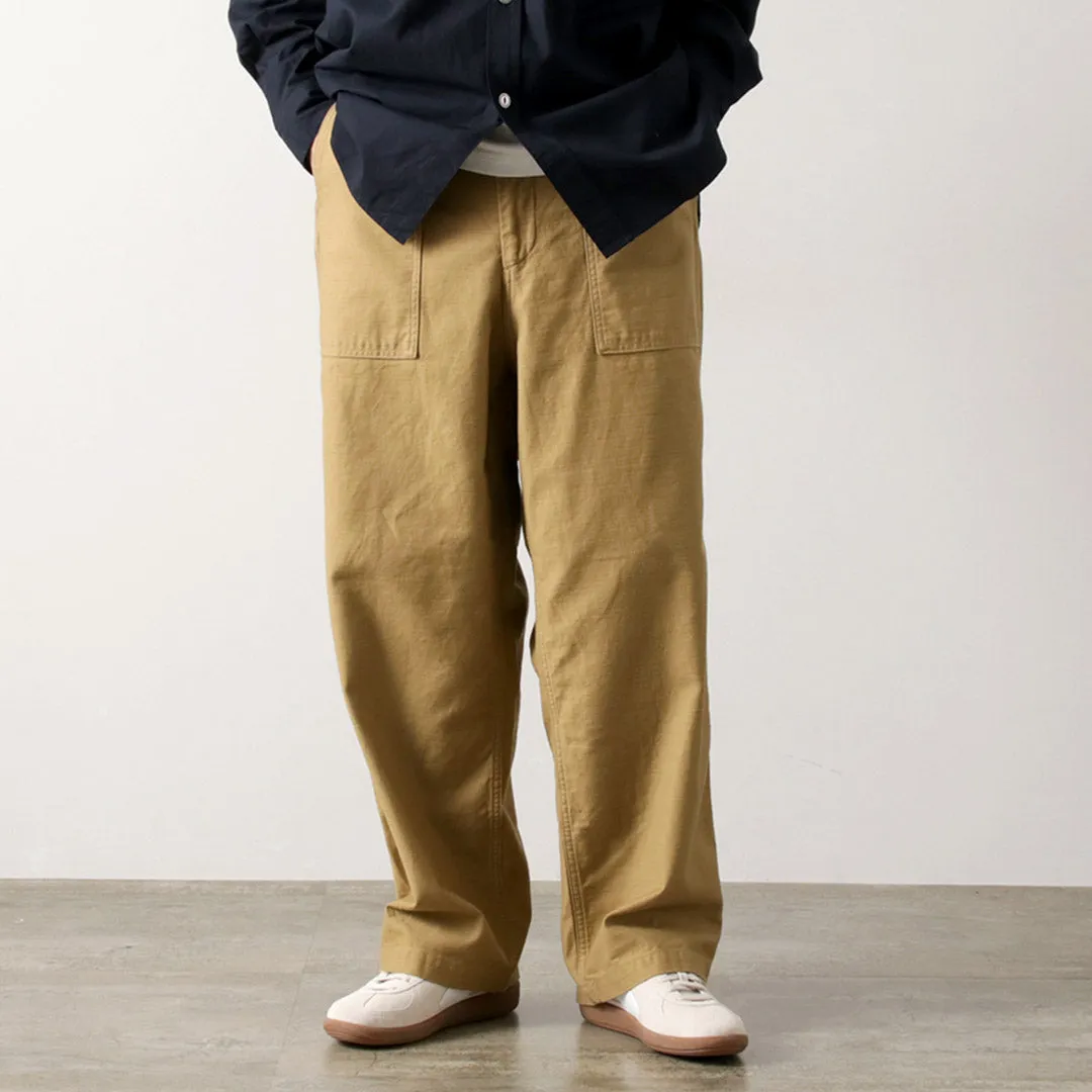 ORDINARY FITS / James Fatigue Back Satin Roomy Shape