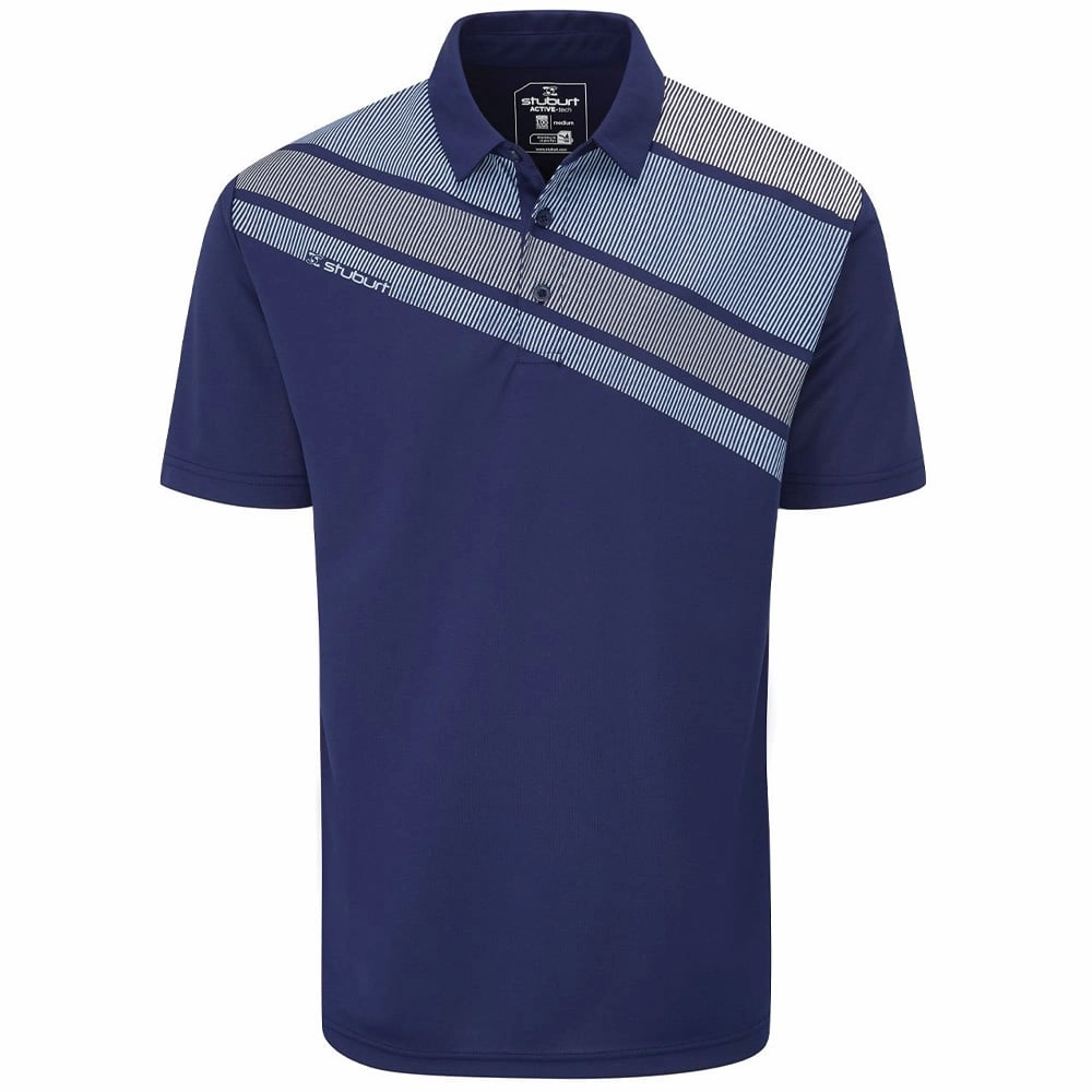 Easy Fit Stuburt Holt Polo Shirt - Midnight