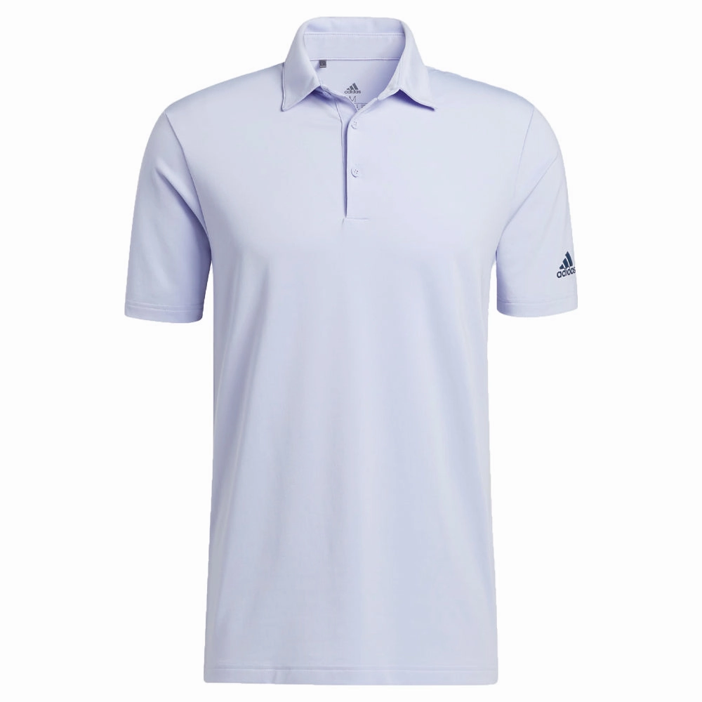 adidas Ultimate365 Solid Polo Shirt - Violet Tone Anti Pilling Fabric MoistureWicking Technology