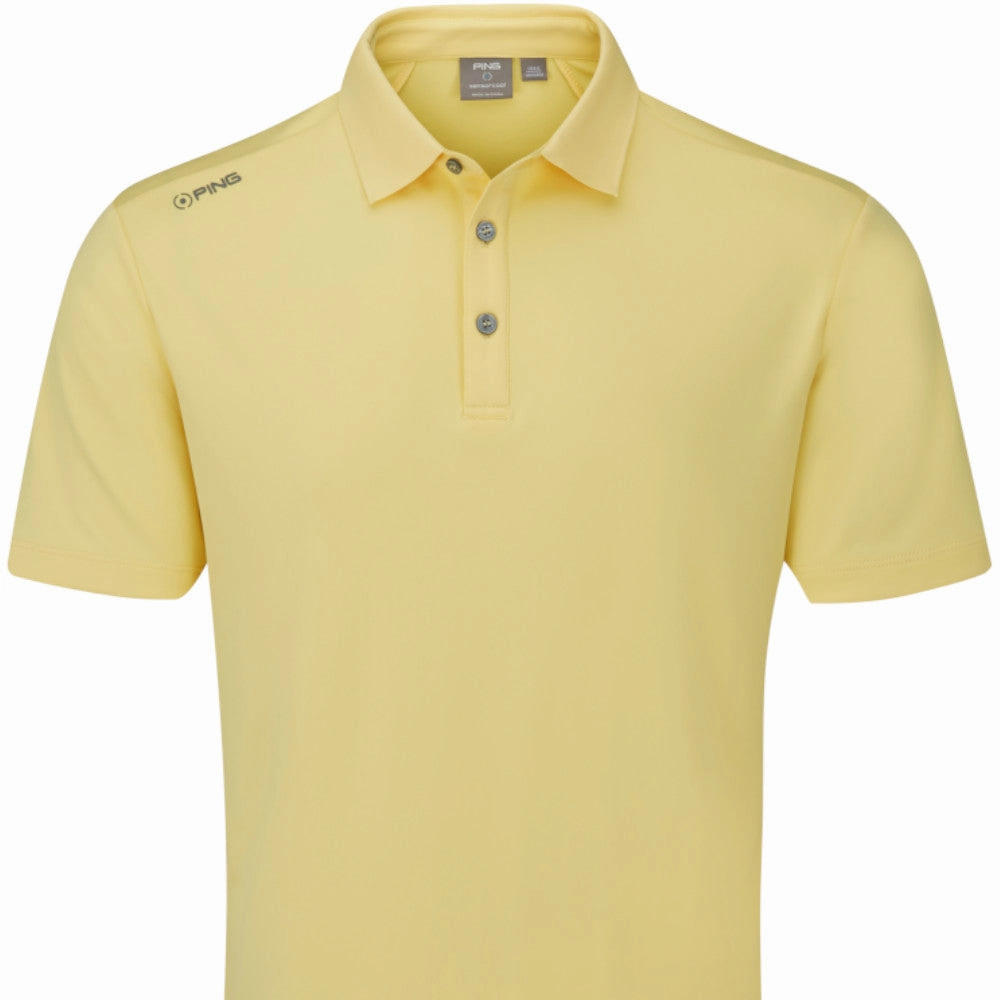 Ping Lindum Polo Shirt - Lemon Stylish Essential Travel Style