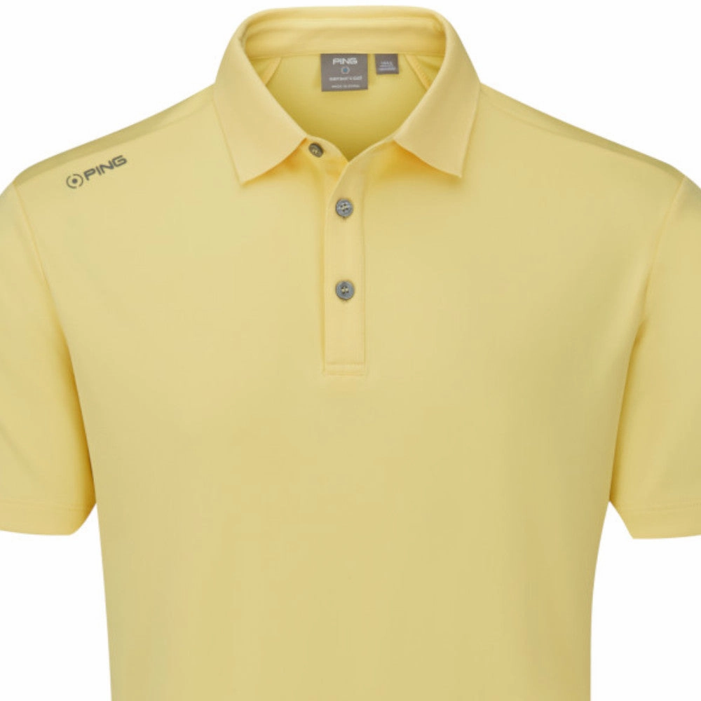 Ping Lindum Polo Shirt - Lemon Everyday Layering