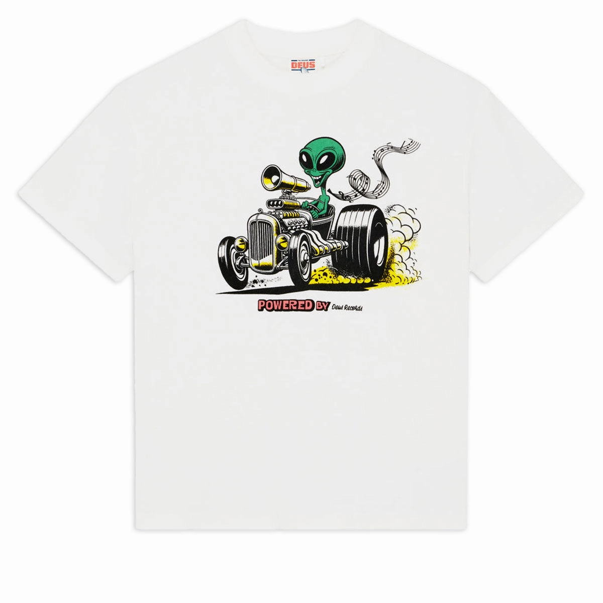 Deus Ex Machina Celestial Rod T-Shirt - Vintage White Outdoor Wear