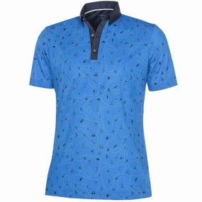 Galvin Green Miro V8  Polo Shirt - Blue/Navy Comfy Wear