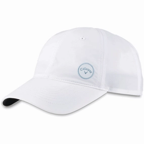 Callaway Woman's Hightail Cap - White/Mint Green Thick Fabric Travel Fit
