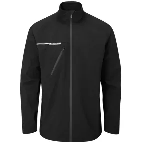 Matte Fabric Dynamic Compression Fit Stuburt Evolution Full-Zip Waterproof Jacket - Black