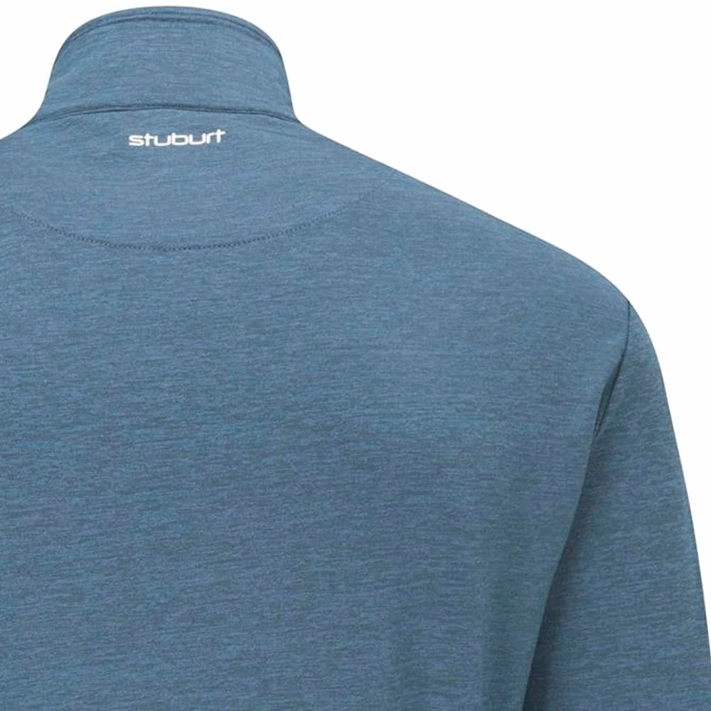 Lounge Wear Flannel Stuburt Avalanche 1/2 Zip Pullover - Chamray Marl