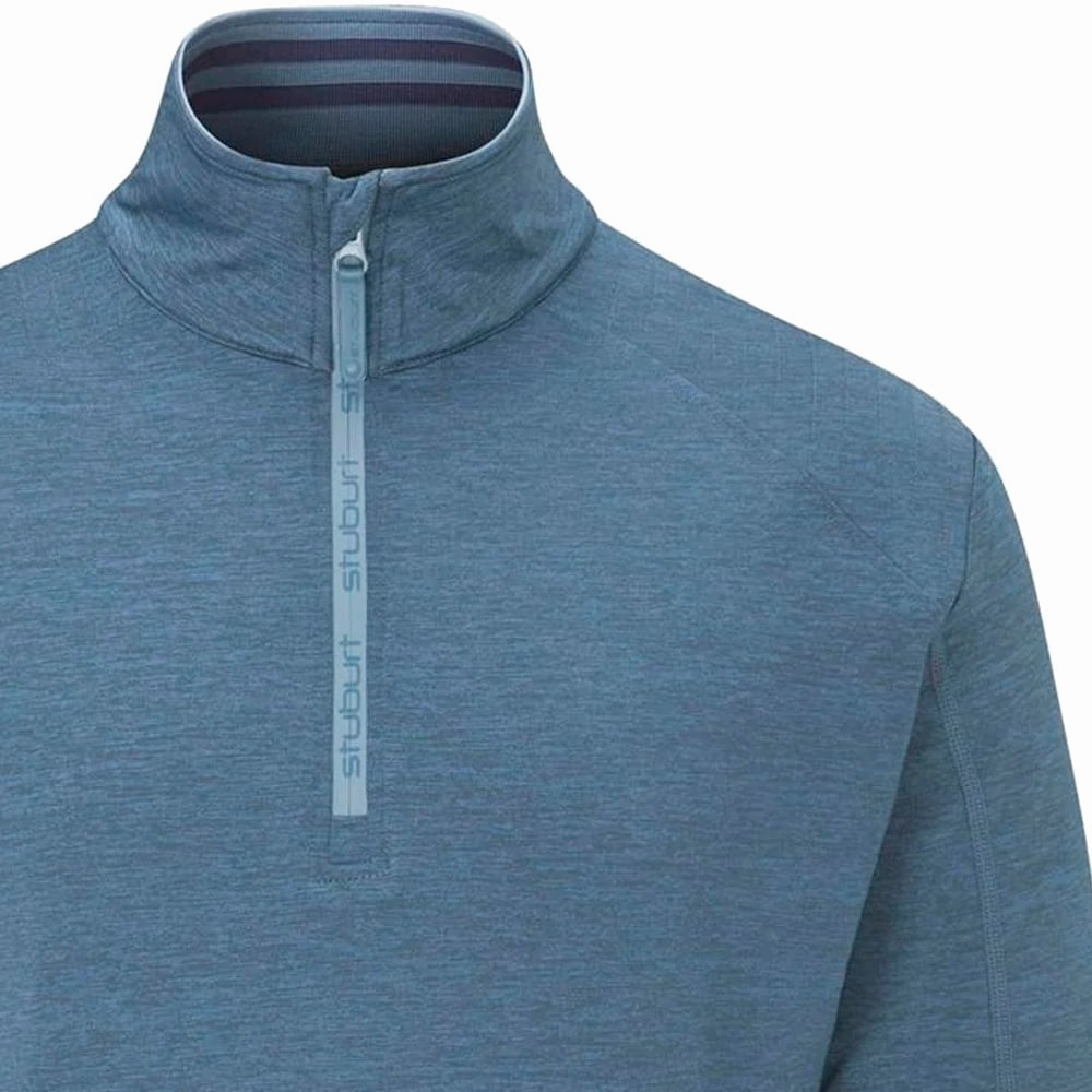 Handmade Stuburt Avalanche 1/2 Zip Pullover - Chamray Marl