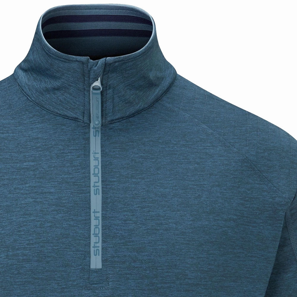 Stuburt Avalanche 1/2 Zip Pullover - Peacock Marl fringe accents Trendy Style