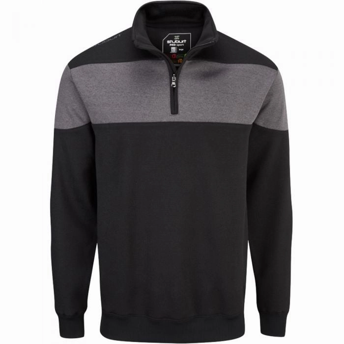Stuburt Evolve Performance 1/4 Zip Sweater - Black Minimal Look Timeless Fashion