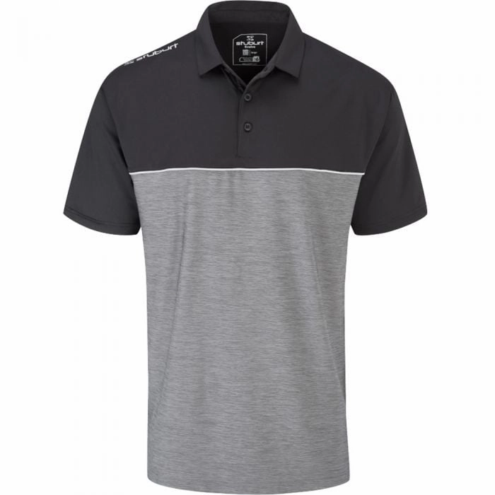 Travel Comfort Relax Comfort Style Stuburt Golf Evolve Middleton Polo Shirt - Graphite/Black