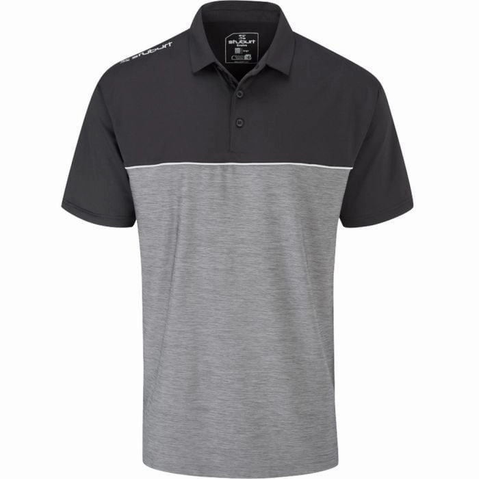 Stuburt Golf Evolve Middleton Polo Shirt - Graphite/Black UltraLightweight