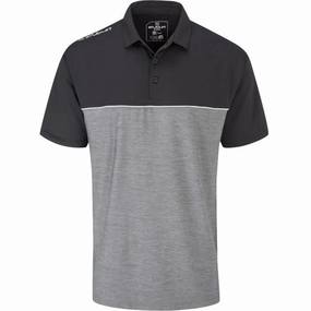 Stuburt Golf Evolve Middleton Polo Shirt - Graphite/Black Fit for All Seasons