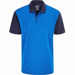 Stuburt Mens Broadway Polo Shirt - Imperial Blue Wide Neck Opening