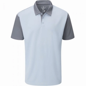 Stuburt Mens Broadway Polo Shirt - Sky Blue Trendy Basics
