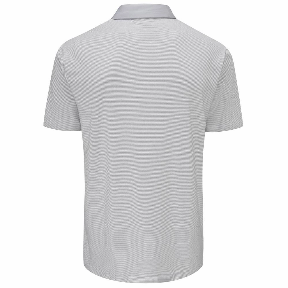 Round neck simplicity Raw Hem Finish Stuburt Otham Polo Shirt - Light Grey
