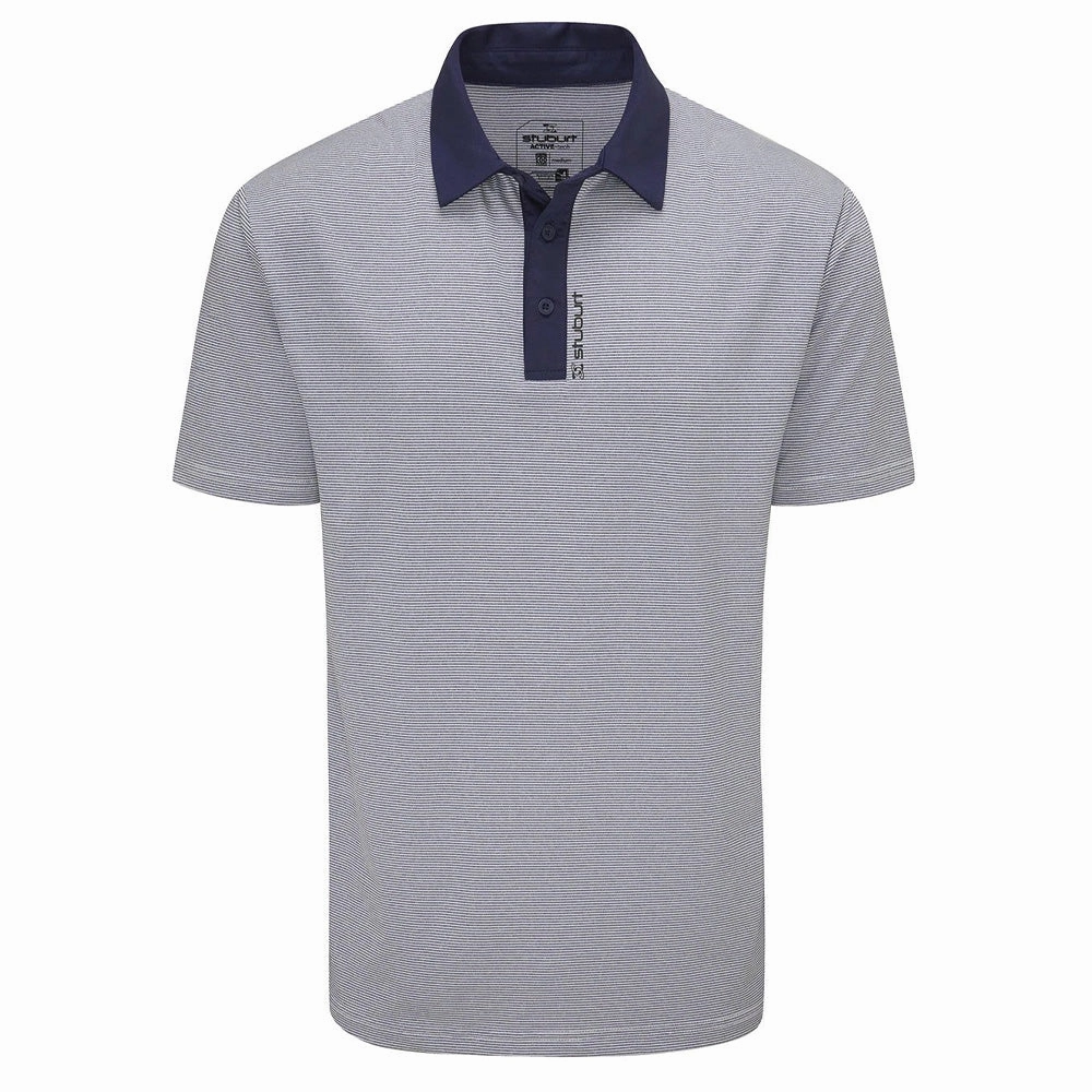 Effortless Wearable Flattering Fit Stuburt Otham Polo Shirt - Midnight