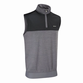 Stuburt Pro-Sport Performance Zip Neck Slipover - Grey Marl Semi Formal