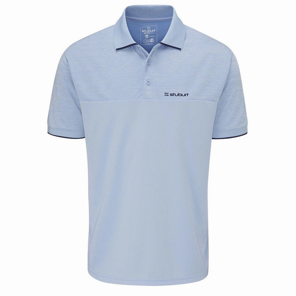 Stuburt Shipley Polo Shirt - Sky Marl Essential Wardrobe Timeless casual wear